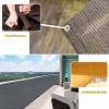 GAIFNAG Privacy Screen Fence 140 x 850 cm, HDPE 220 g/m², Gray view 3