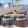 GAIFNAG Privacy Screen Fence 140 x 850 cm, HDPE 220 g/m², Gray view 4