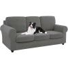 SYLC Ektorp Sofa Cover with Separate Cushion Covers, Stretch Jacquard, Mid-Gray view 1