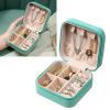 NSXAYIWE Mint Green Square PU Leather Jewelry Box view 1