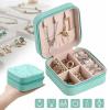 NSXAYIWE Mint Green Square PU Leather Jewelry Box view 2