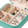 NSXAYIWE Mint Green Square PU Leather Jewelry Box view 3