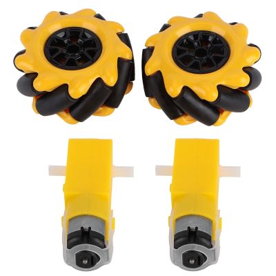 Restokki 60 mm Mecanum Wheels with 4 TT Gear Motors for Smart Robot Cars
