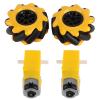 Restokki 60 mm Mecanum Wheels with 4 TT Gear Motors for Smart Robot Cars view 1