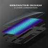 Rfvzubemok Case Compatible with Samsung Galaxy A01 4G, Anti-Drop 2-in-1 PC + Glass Panel + TPU, Black view 2