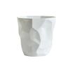 Aqxyxsw Irregular Open Nordic-Style Plastic Trash Can, Durable, Compost and Recycling Bin, Lingli (Bianco) view 1