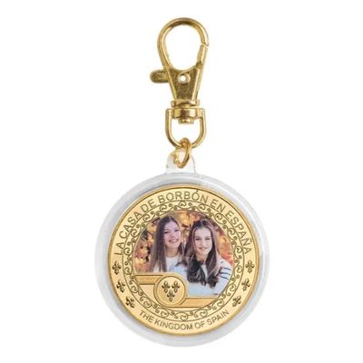 REZAJDUIE Commemorative Coin of the Kingdom of Spain, Gold-Plated Challenge Coin Keychain, Handcrafted Souvenir Gift