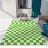 ZHANGCHENG Colorful Checkerboard Plaid Area Rug, 60 × 90 cm view 1