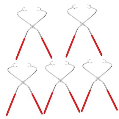 VILLCASE 5-Piece Stainless Steel Dipping Tongs for Ceramic Glazing
