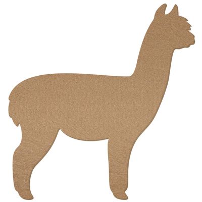 Mud-Colored Felt Alpaca for Décor and Crafts, 3–60 cm