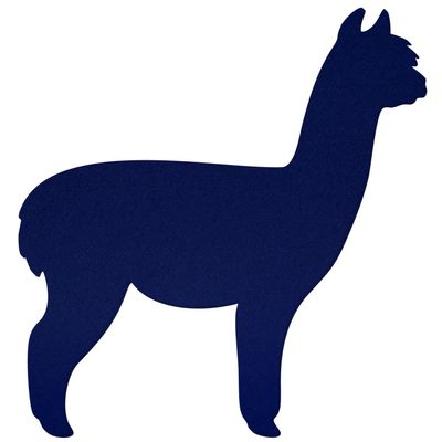 Blue Felt Alpaca – Decorative Crafting, 3–60 cm