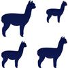 Blue Felt Alpaca – Decorative Crafting, 3–60 cm view 2