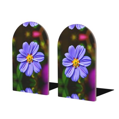 Beechwood Magazine Organizer with Purple Flower for Books and Documents