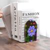Beechwood Magazine Organizer with Purple Flower for Books and Documents view 3