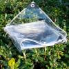 tow000ack Transparent Waterproof PVC Tarp, 0.35 mm, Weather-Resistant, with Rope, 1.2 x 2 m view 1