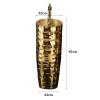 Luxury Gold Pedestal Bathroom Sink with Faucet, Drain & Mirror view 2