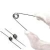 10 V-Shaped Torsion Springs, 1 mm Wire, 60/90/120/180° Angles, 1.0 × 8.5 × 9 mm (180°) view 3