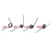 10 V-Shaped Torsion Springs, 1 mm Wire, 60/90/120/180° Angles, 1.0 × 8.5 × 9 mm (180°) view 4