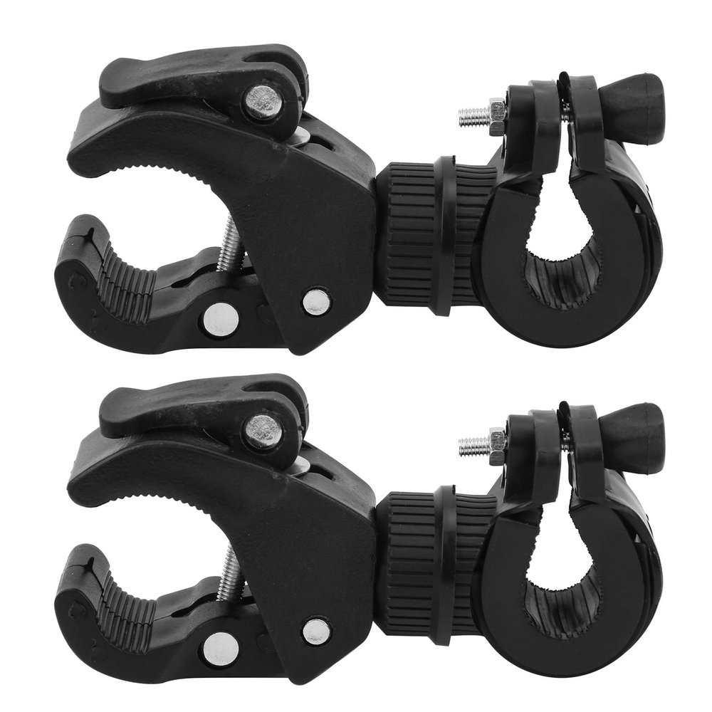 Kuuleyn Bicycle Flashlight Holder, 2-Pack, 360° Rotating Front Handlebar Mount