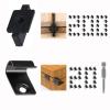 URABLAZ Hidden Fastening Clips, 200-Piece Nylon T-Clips with 20 304 Stainless Steel Starter Clips and 220 Torx Screws for Composite Deck Boards view 1
