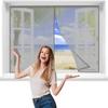Magnetic Insect Screen Curtain for Windows, 50 x 135 cm, Gray view 1