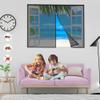 Magnetic Insect Screen Curtain for Windows, 50 x 135 cm, Gray view 2