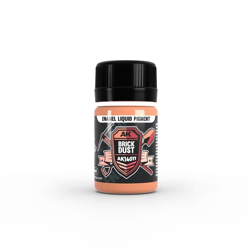AK Interactive Enamel Liquid Pigment, Brick Dust, 35 ml