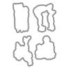 Die-Cutting Stencils and Stamp Set for Card Making and Scrapbooking, Happy Mother's Day, "Mother Are the Best Words" view 2