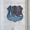 YKUDBN Shield-Shaped Wall Art, Hockey Stick Print, Vintage Metal Sign view 3