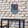 YKUDBN Shield-Shaped Wall Art, Hockey Stick Print, Vintage Metal Sign view 4