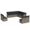 Keyroto 11-Piece Gray Outdoor Rattan Sectional Sofa with Storage view 2