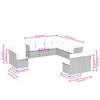 Keyroto 11-Piece Gray Outdoor Rattan Sectional Sofa with Storage view 3