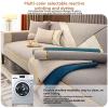LRUPVEG Pet-Proof Chenille Sofa Throw with Cushion Covers, Non-Slip Sofa Protector, Beige 2, 90 × 160 cm view 4
