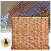 SSFMSF Retro Carbonized Natural Reed Handwoven Bamboo Sunshade Blind with Lifter, 135 x 295 cm (53.15 x 116.14 in) view 1