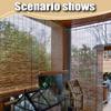Adjustable Bamboo Reed Roller Blind with Lifter, 90 x 200 cm view 2
