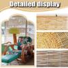 Adjustable Bamboo Reed Roller Blind with Lifter, 90 x 200 cm view 3