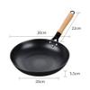 MYVVKIA Home Wok, 28/30 cm, with Wooden Handle, Traditional Wok Pan view 2