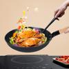 MYVVKIA Home Wok, 28/30 cm, with Wooden Handle, Traditional Wok Pan view 3
