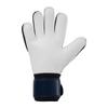 uhlsport Prediction Supersoft Soccer Goalkeeper Gloves, Navy/White/Fluorescent Yellow view 2