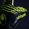 uhlsport Prediction Supersoft Soccer Goalkeeper Gloves, Navy/White/Fluorescent Yellow view 4