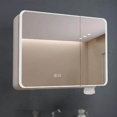 TNZUMCSX Wall-Mounted LED Bathroom Medicine Cabinet with Fog-Free HD Mirror