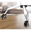 5-Piece Office Chair Caster Set, 2 in. PVC Dual-Wheel Casters, 360° Swivel, Black view 4
