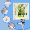 Magnetic Screen Door Curtain, 230 x 245 cm, White view 3