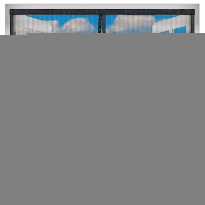 Magnetic Insect Screen Curtain for Windows, 130 x 245 cm, Black