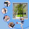 Magnetic Insect Screen Curtain for Windows, 130 x 245 cm, Black view 3