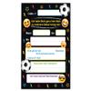 Junaversum 10 Football Invitations for Boys' 7th Birthday, with 10 Envelopes, Bags, Stickers and Bookmarks view 4