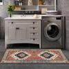 ZUZEKU Boho Runner Rug for Hallway and Kitchen, Washable Non-Slip, 60 x 500 cm, Red and Blue view 4