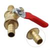 Brass Ball Valve for Water, Gas and Air, 6/8/10/12 mm, Hose Barb, Shut-Off Valve (6) view 2
