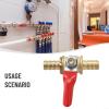 Brass Ball Valve for Water, Gas and Air, 6/8/10/12 mm, Hose Barb, Shut-Off Valve (6) view 4