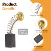 6-Piece 126984 Carbon Brush Set with Springs for Miller Welders view 3